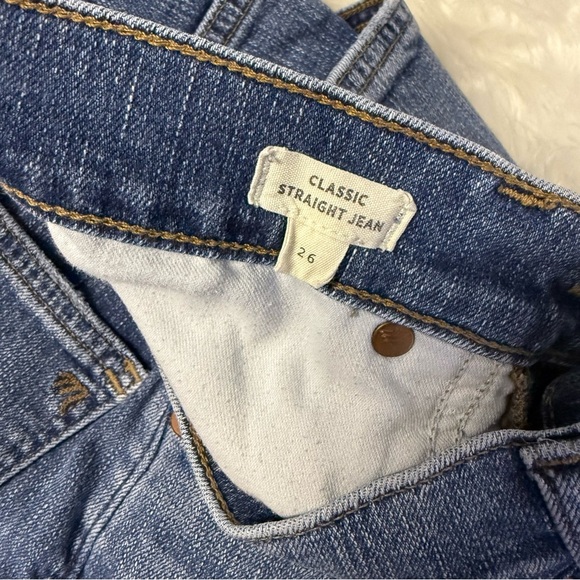 Madewell Women’s Classic Straight Jean Coldbrook Wash High Rise Size 26 - Picture 4 of 10